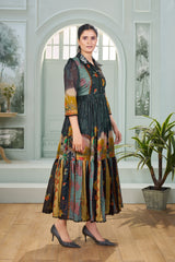Zehra - Heavy Fancy Long Western Dress
