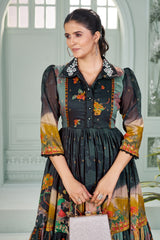 Zehra - Heavy Fancy Long Western Dress