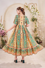 Kastoory-Heavy Fancy Long Western Dress