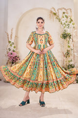 Kastoory-Heavy Fancy Long Western Dress