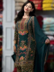 Aapsee Pakistani Heavy Fancy Plazzo Pair With Dupatta Set