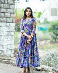 ANERI-Long Western Dress