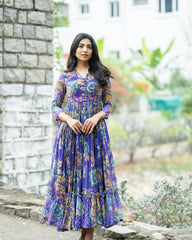 ANERI-Long Western Dress