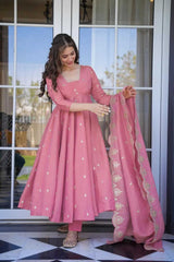 BANDHANI ANARKALI PAIR WITH DUPATTA SET