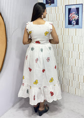 BUTTERFLY-COTTON PRINTED WESTERN FROCK