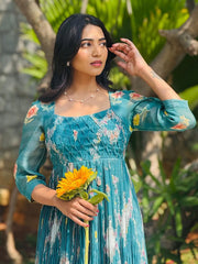 MISTY-HEAVY FANCY LONG WESTERN DRESS