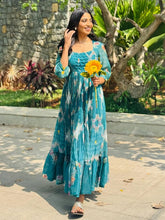 MISTY-HEAVY FANCY LONG WESTERN DRESS