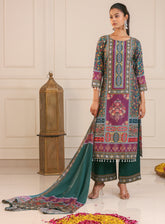 Kaneez-Heavy Fency Pair With Dupatta Set