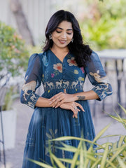 AARVI LONG WESTERN DRESS