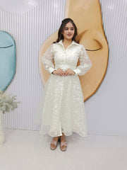 Amirah-Long Western Shirt Style Dress