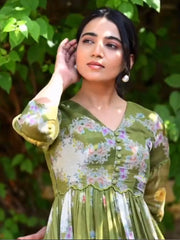 Maahi- Heavy Fancy Long Western Dress