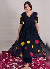 Kala-Fancy Kurti With Plazzo Sent