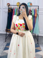 Ruaab-Fancy Embroidery Long Western Dress