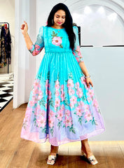 Morvi Long Western Dress