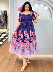 Morvi Long Western Dress