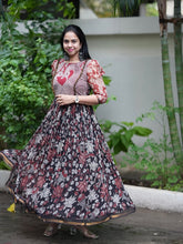 Arzoo Peacock Charm Long Western Dress