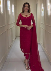 Qutee -Heavy Fancy Pair With Dupatta Set