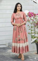 Giva-Long Western Dress