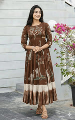 Giva-Long Western Dress