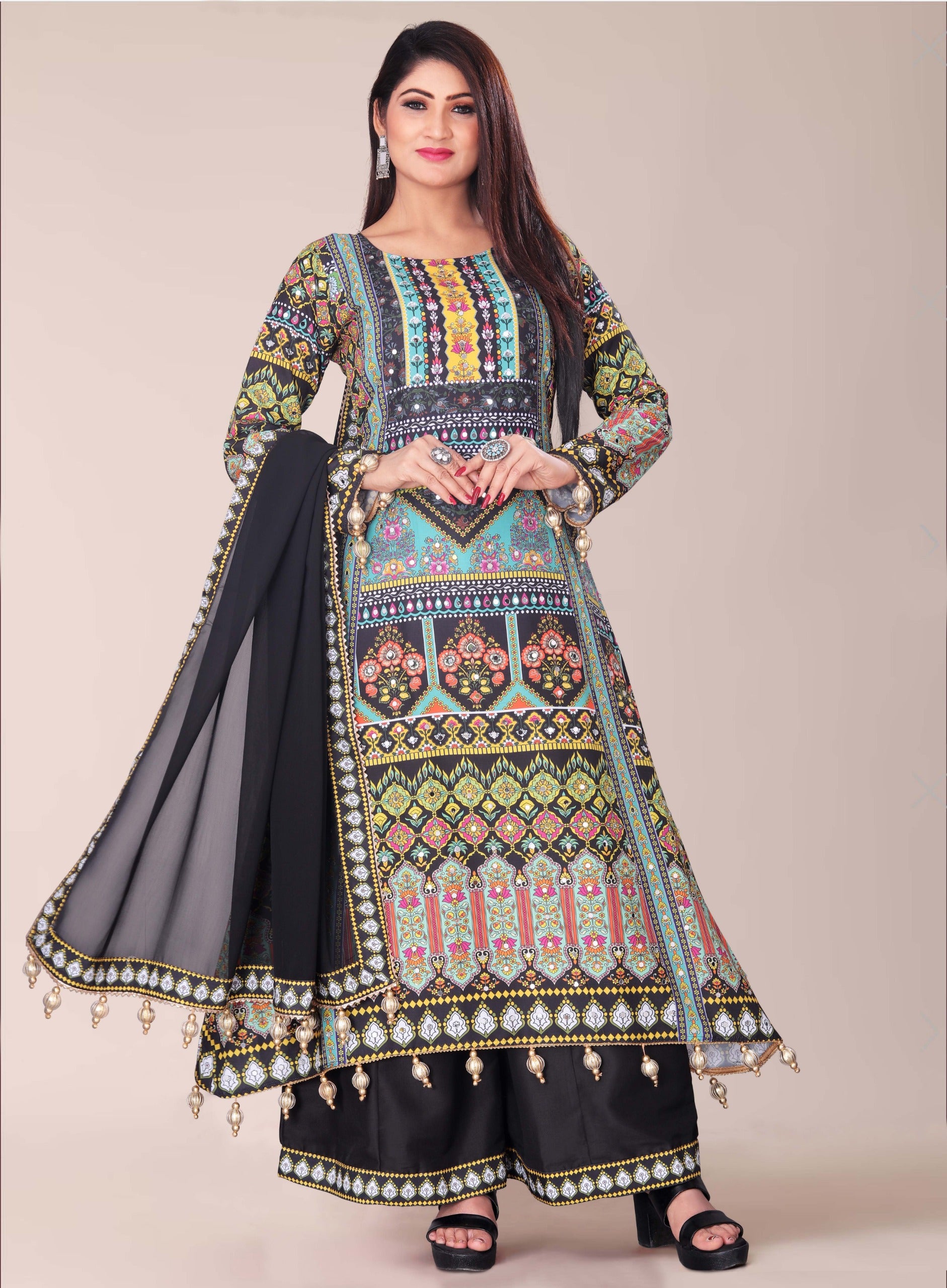 TUHI 2 HEAVY FANCY PAIR WITH DUPATTA SET