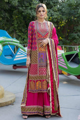 Rang Heavy Embroidered And Printed Kurta Sharara Set