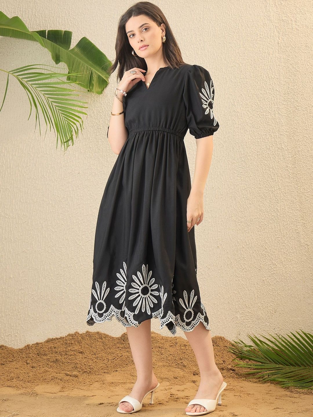 Henna - Elegent Midi Western Wear