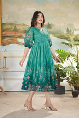 KANIKA- LONG WESTERN DRESS