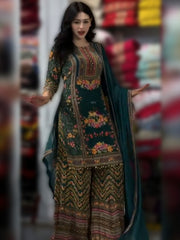 Aapsee  Pakistani Heavy Fancy Plazzo Pair With Dupatta  Set