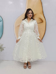 Amirah-Long Western  Shirt Style Dress