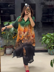 LUMINA LONG SHIRT STYLE DRESS