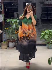 LUMINA LONG SHIRT STYLE DRESS