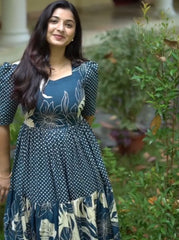 Peeyara - Elegant Muslin Flare Wester Wear