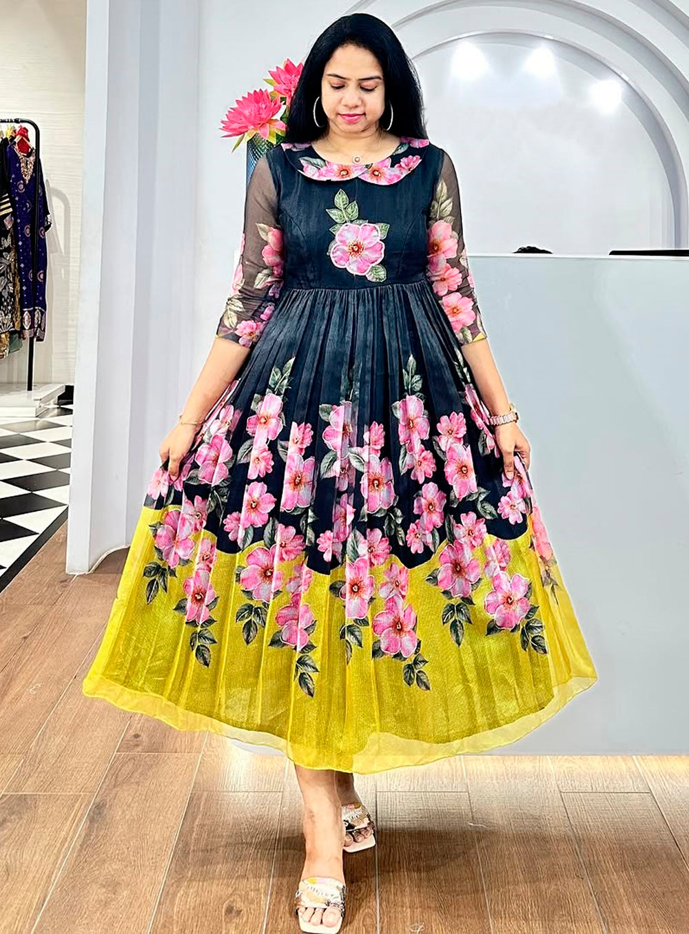 Sayani-Long  Fancy Western Dress