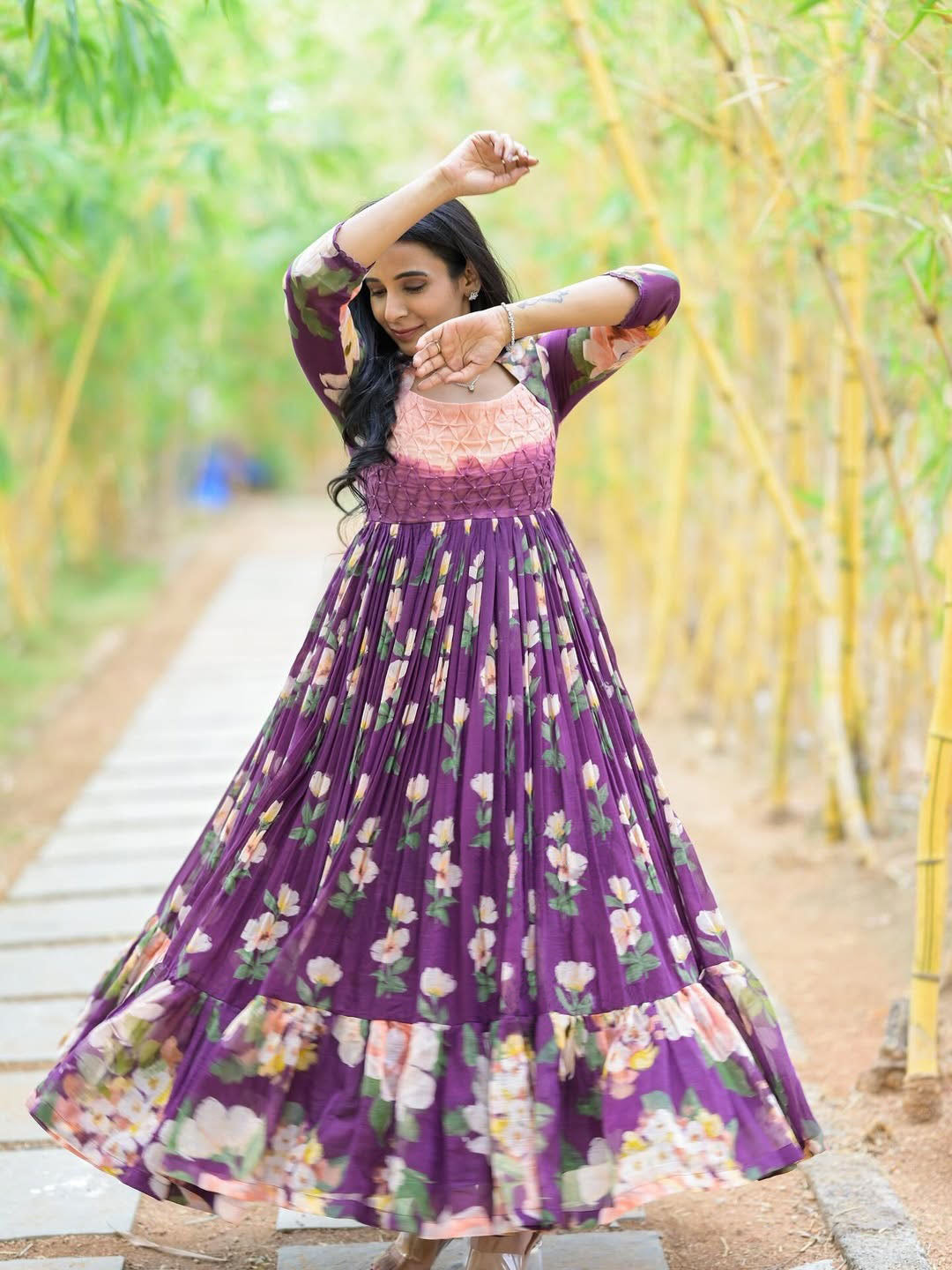 Rusti-Long Wester Wear Gown