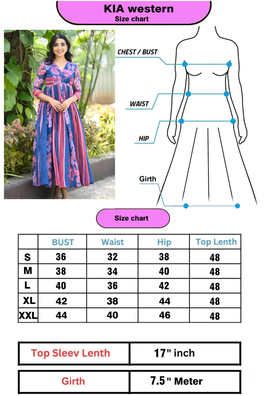 Kia - Anarkali-Long Western Gown