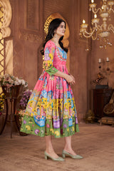 Meera-Long Western Dress