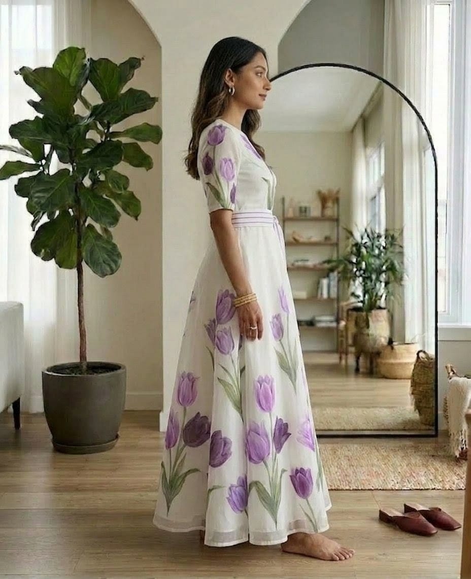 Saisha-Long Western Dress