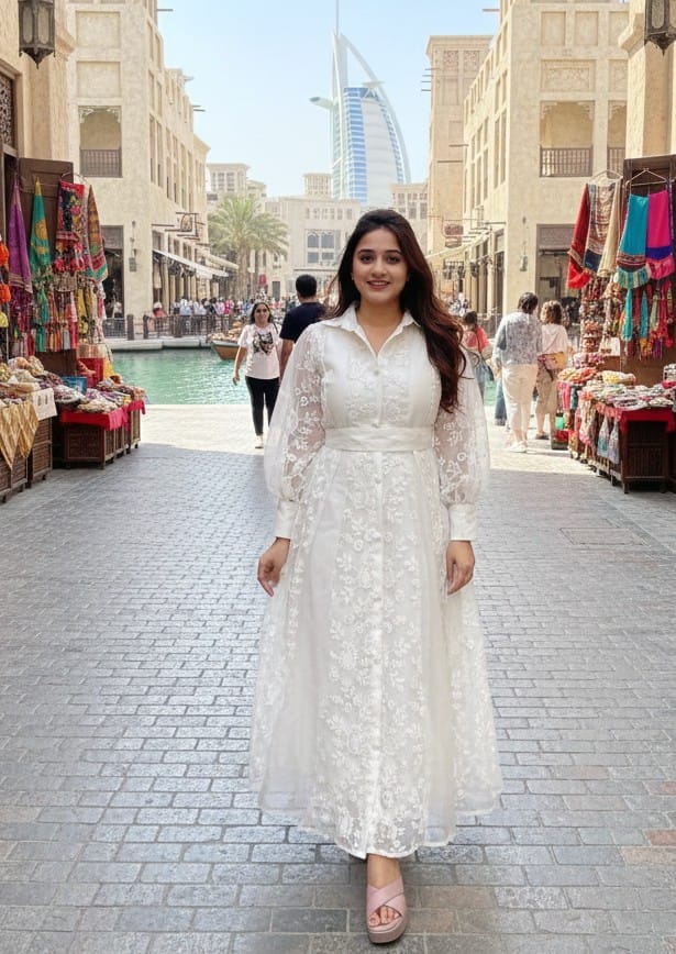 Amirah-Long Western  Shirt Style Dress