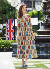 Zoya-Designer Printed Long Gown / Maxi Dress