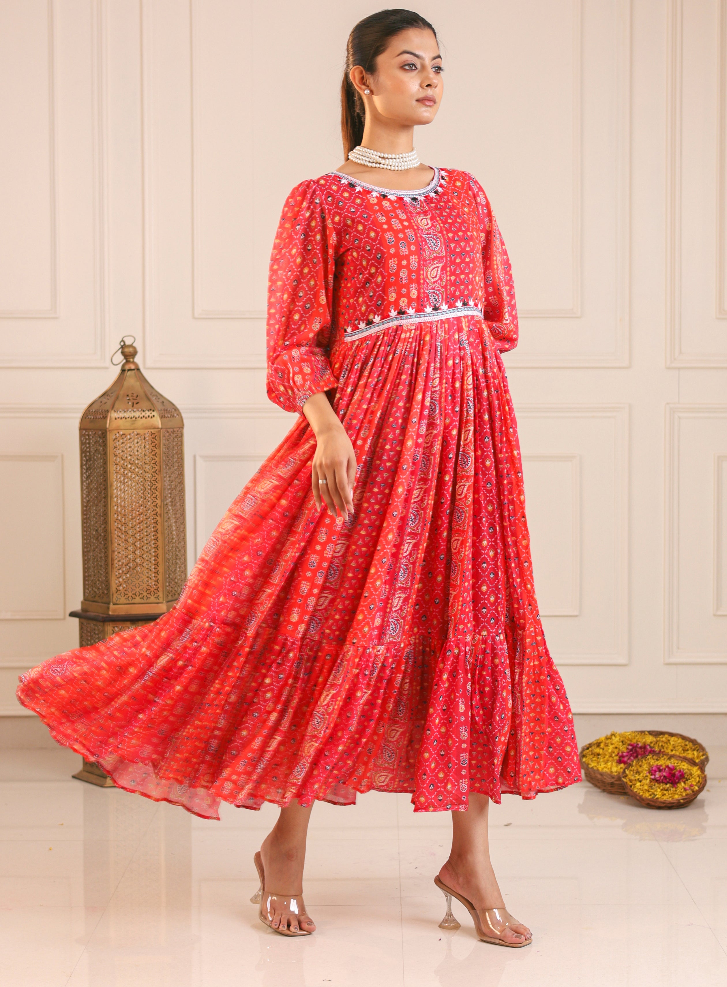 Kali-Long western Gown