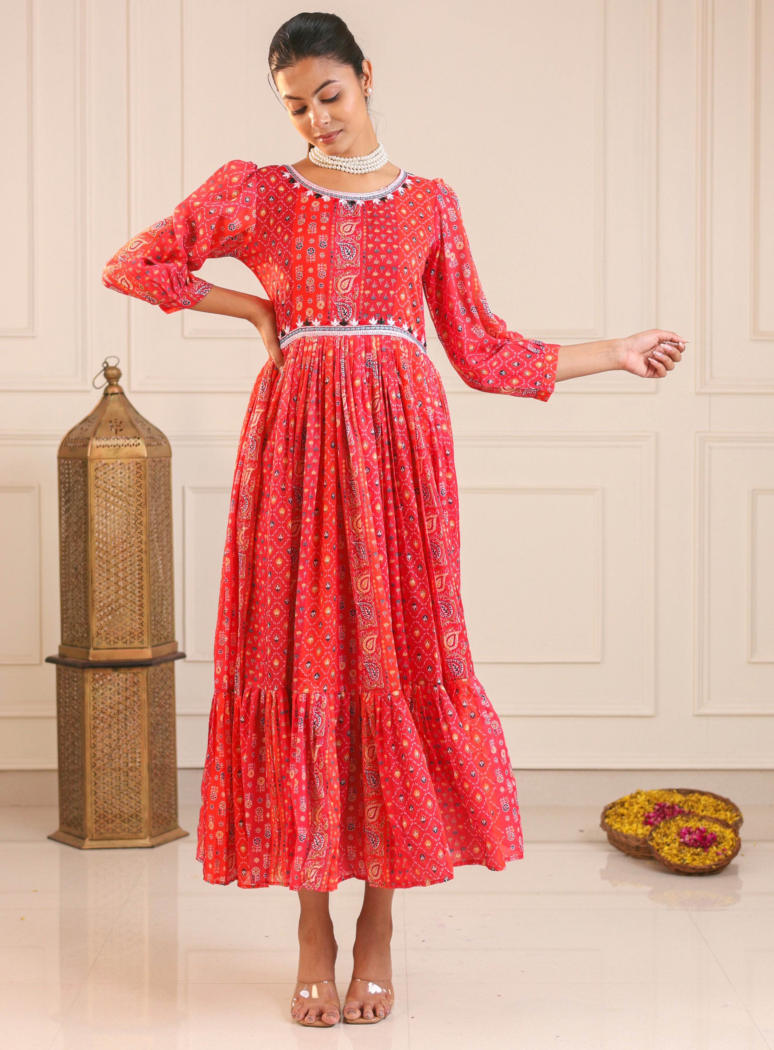 Kali-Long western Gown
