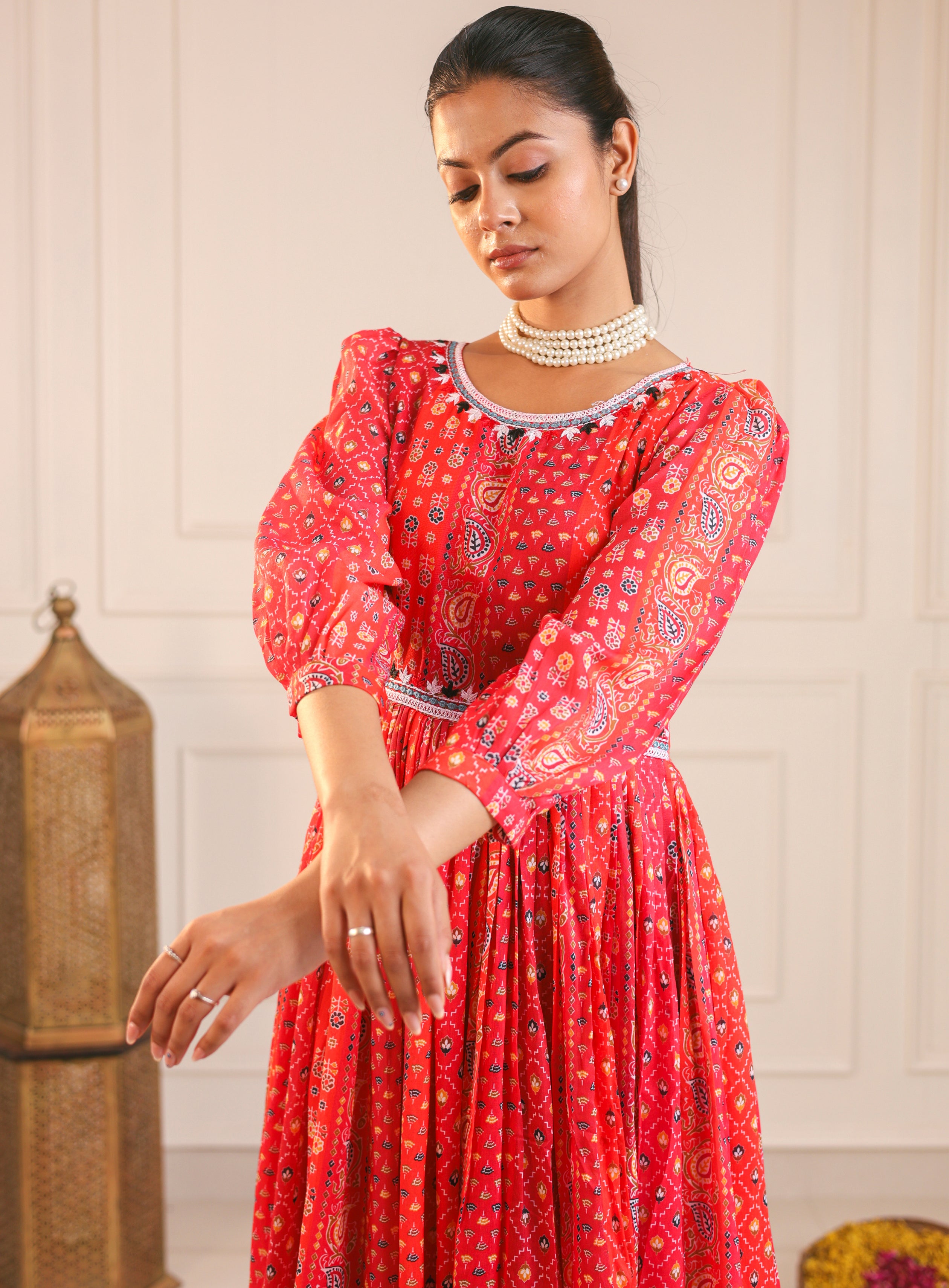 Kali-Long western Gown