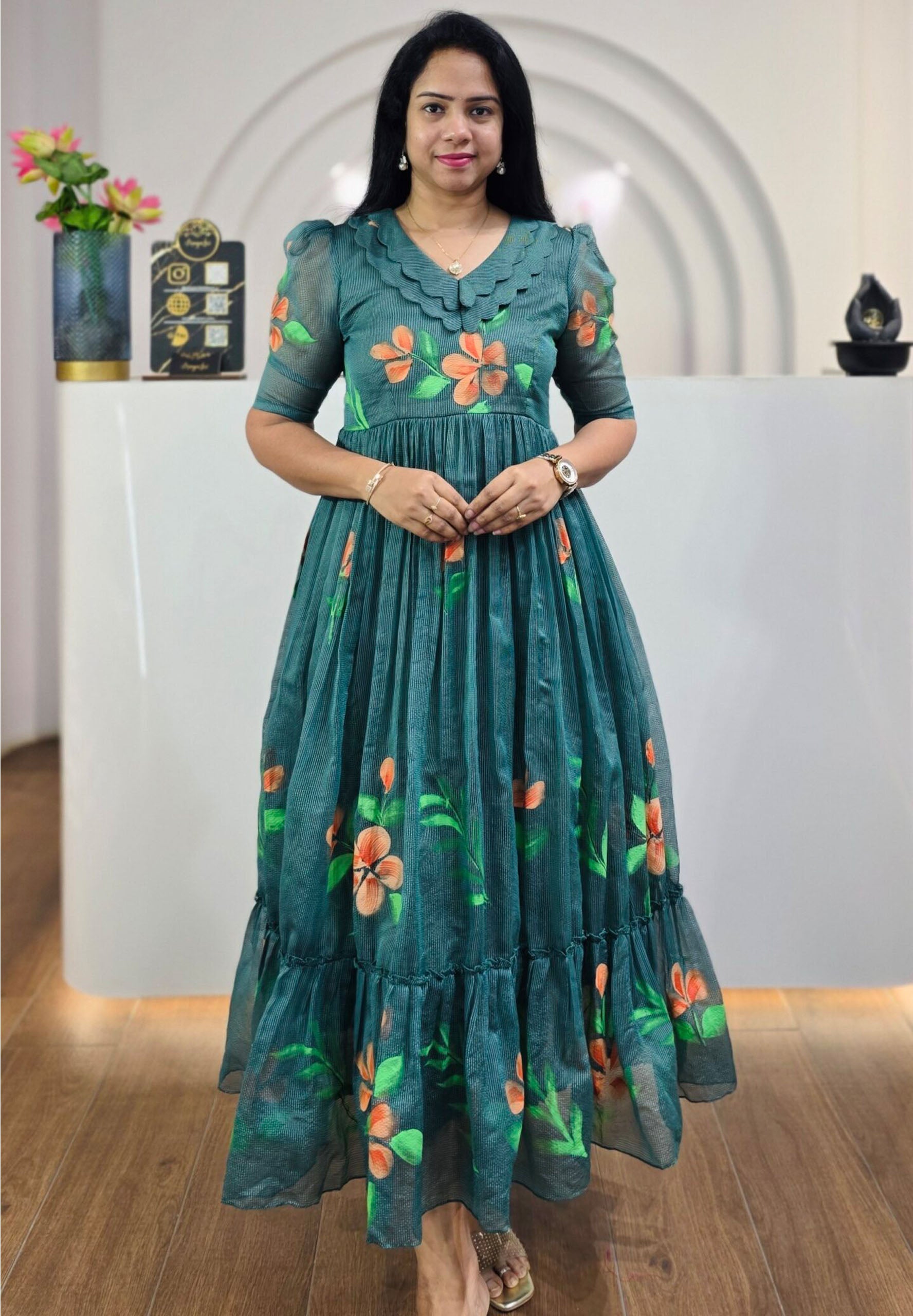 Kalwal- Long Western Dress