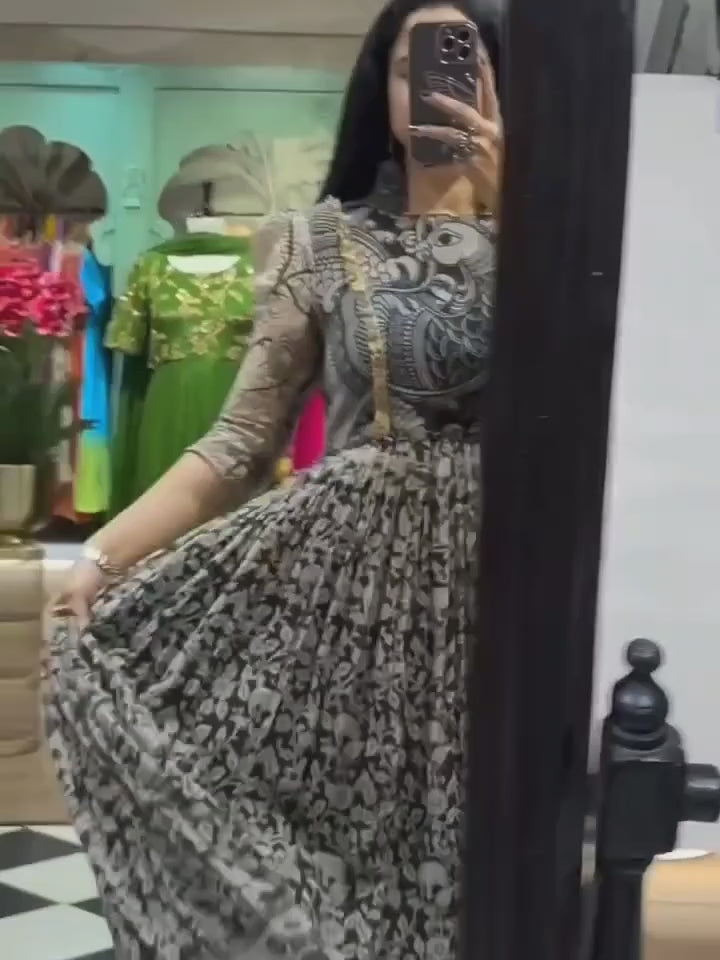 Moyur-Long Western Dress