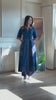Zulekha -Elegant Navy Blue Block Print Kurta Set