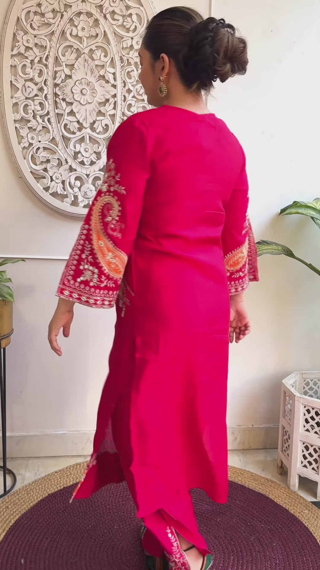 PIYAA-Embroidered Suit Set